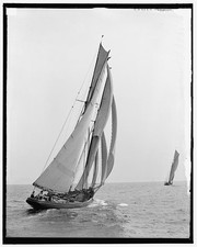 Photo:Massachusetts Bay MA 1907 Lipton Cup Fishermen's Race Fishing Smacks picture