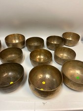 Lot of old Antique Healing Yoga Singing Bowl (10 pieces) picture