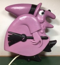 Rare Vintage Halloween Purple Wanda Witch Blow Mold Light Decoration Noma Works picture