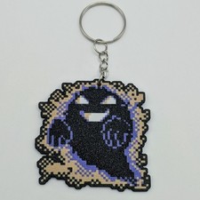 Ghost / MissingNo - Pokémon Keychain – Retro Red/Blue Sprite Pixel Art Bag Charm picture