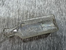 Vintage Rhyne Pharmacy Medicine Bottle 3 Oz Clear Glass Rome GA Embossed USA picture