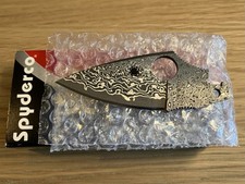 RARE Spyderco Dragonfly 2 Damascus KnifeJoy Exclusive Blade C28PDBL2 VG-10 Japan picture
