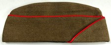 WWII US ARMY ARTILLERY GARRISON OVERSEAS SERVICE CAP HAT- 2XLARGE picture