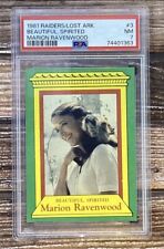  1981 Topps Raiders Of The Lost Ark#3 Marion Ravenwood PSA 7 picture