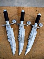 Lot of 3 Jack Crain COMMANDO LS1 Survival KNIFE Replica Built Like Orignal W/Sth picture