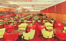 Liberty NY, Grossinger's Resort Hotel Terrace Lounge Dining Room, VTG Postcard picture