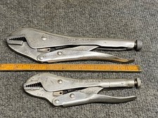 Vintage Petersen Dewitt USA Vise Grips Single Lever No. 10 And 7” picture