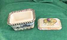 MacKenzie-Childs MacLachlan Pattern Porcelain Lidded Trinket Box  picture