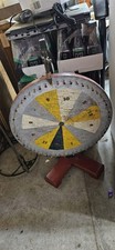 Carnival Game Wheel Numbered 1-12 Red Wooden Stand Circus & Carnival Theme picture