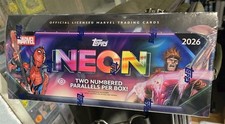 2026 Topps Neon Marvel Hobby Box Factory Sealed Fasc picture
