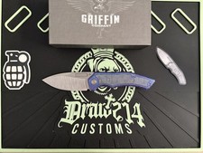 Griffin Co URBAN Scout F3.5 Folder  Belt Satin Magnacut & Blurple Crystal/SO picture