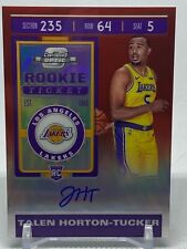 2019-20 Talen Horton-Tucker Optic Contenders Red Auto /149 Variation picture