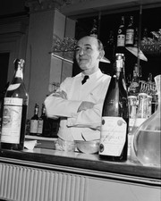 1947 New York Bartender Charles Tavern 8x10 Glossy Photo Print Vintage Bar Decor picture