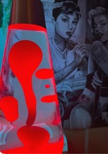 Mathmos Astro Red / Clear Lava Lamp (Bottle Only) Rare Discontinued Colour picture