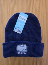 NWTPusheen Box Waffle Knit Beanie Winter 2022 New NAVY picture
