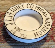 Vintage Jcpenney Co. Porcelain Trinket Bowl Dish Advertising Misawa Branch Japan picture