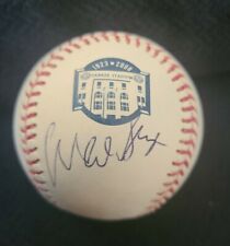WADE BOGGS SIGNED OFFICIAL 2008 YANKEE STADIUM BASEBALL HOF W/COA+PROOF RARE WOW picture