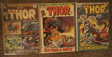Thor Comic Lot Issue 119 202 204 Vintage Jack Kirby Stan Lee VG+ 1965 picture
