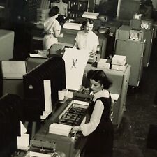 Los Angeles Tabulating Department Photo 1950s California Tabulator Women CA B384 picture