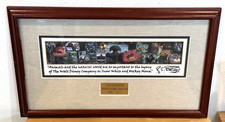 Disney Cast Member Animal Kingdom Framed Award Print Facsimile Auto Roy E Disney picture