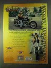 1998 CMC Flash WideRider Motorcycle Ad - David Diaz picture