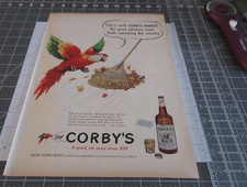 1951 Corby's Blended Whiskey, Parrot Print Ad picture