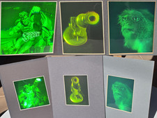 3 vintage hologram holograph 3D Speirings Microscope - Cursed Monkey - Superman picture