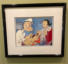 Popeye Signed Cel “No cavities” Olive Oyl Swee'Pea picture