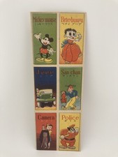 1948 Menko Mickey Mouse Betty Boop - Vintage Japanese Uncut Card Panel Disney picture