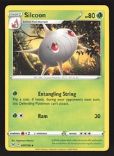 English NM Silcoon 007/196 SWSH11 Pokemon SWSH11: Lost Origin picture