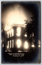 Hartford Kentucky Burning College Fire Disaster 1912 Real Photo RPPC picture