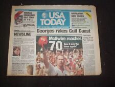 1998 SEPTEMBER 28 USA TODAY NEWSPAPER - MARK MCGWIRE HITS70TH HOME RUN - NP 7955 picture