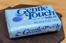 Vintage Gentle Touch Bath Bar Soap With Baby Oil 4.74 Oz Size Prop New Old Stock picture