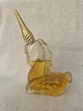 Vintage Avon Field Flowers Glass Unicorn Perfume Cologne Bottle picture