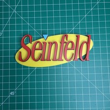 3d Printed Seinfeld Logo Sign Wall Desk Shelf Fan Art picture