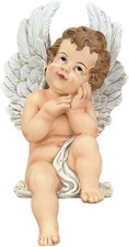 Big Stone Art Cherub Angel Statue 12