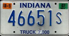 Vintage 2007 INDIANA  License Plate - Crafting Birthday MANCAVE slf picture