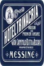 Hôtel Trinacria (1920s) Vintage French Poster - 24x36” Retro Home Decor 🇫🇷🖼️ picture