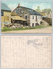 Old Button Mill Brockton Heights MA Hand-Colored Postcard German Made c1915 picture