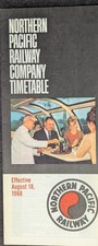 ***VINTAGE 1968 NORTHERN PACIFIC RAILWAY COMPANY TIMETABLE*** picture