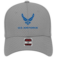 U.S. Air Force USAF 2004 Logo Adjustable Gray Mesh Baseball Tennis Cap Hat New picture