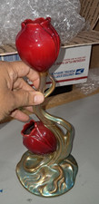 DEFECTIVE Zsolnay Eosin Double Tulip Art Nouveau Tulip G3D picture