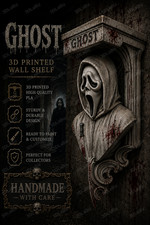 Horror Scream Hello Sidney Ghost Like 6x5 Top Floating Wall Shelf Collectible picture