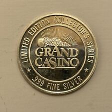 1994 Grand Casino Railroad Train Vegas Western  Series .999 Fine Silver picture