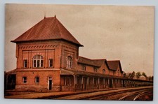 Norfolk And Western Railway Bristol Union Passenger Station Virginia Postcard picture