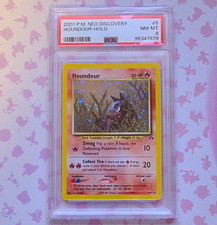 Pokémon Neo Discovery Houndour Holo 5/75 English 2001 Nintendo PSA 8 picture