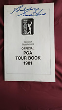 GORDIE HOWE-AUTOGRAPH 1981 PGA TOUR BOOK SHEET picture