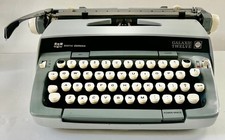 VTG 1973 Smith Corona Galaxie 12 SERVICED Typewriter Moonstone Gray Pica w/ Case picture