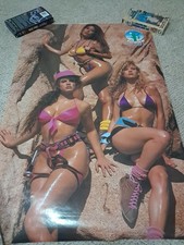 Vtg 1990 Hot Girls In Bikinis Mancave Poster 33.5x22 picture