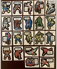 Vintage 1975-76 Topps Marvel Comic Heroes YOU PICK ONE STICKER see sold below picture